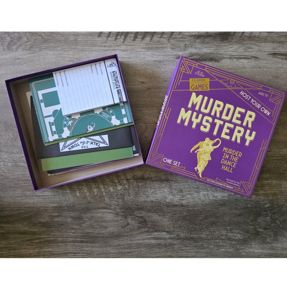 RMS Murder Mystery Game Set Dance Hall & Express 1920s 1940s Party Games 2pk - Picture 4 of 6